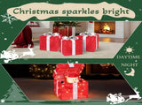 12in Motorized Pop-up Gift Box with Santa, Outdoor Christmas Decorations with Motor & 60 LED Lights, 64899974