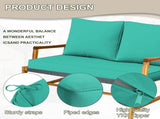 Outdoor Loveseat Cushion Set, 48 x 24 inch, Water Repellent Patio Furniture Cushions Replacement 65253800