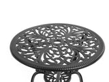 Best Choice Products 3-Piece Outdoor Rust-Resistant Cast Aluminum Patio Bistro Set Black W640P250968