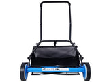 20-Inch 5-Blade Push Reel Lawn Mower with Grass Catcher, 4 WHEELS BLUE COLOR 63959665