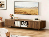 Fluted TV Stands for Living Room, 54.3" Mid Century Modern Entertainment Center, TV Console with W3204P469395