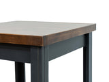 24 inch Side Table, No Assembly Required, Black and Whiskey Finish B108P160148
