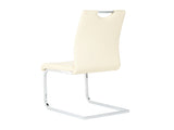 Modern PU dining chair living room chair upholstered chair, electroplated metal legs design, W210P164982