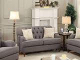 Alianza Dark Gray Fabric Loveseat W/2 Pillows B2726P454999