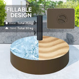 Brown Heavy Duty Outdoor Umbrella Stand Base with Stand 74817963
