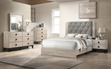 Smithson Nightstand With 2 Drawers Storage in Cream Finish SR015456