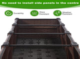 31.5x31.5x19.6in Raised Garden Beds Outdoor, Polypropylene Planter Boxes Outdoor for Vegetables, W3101P314584