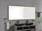 72 x 32 Inch LED Bathroom Mirror, Wall Mounted Vanity Mirror, Anti-Fog, Memory, 3 Colors, Stepless W2287P357207