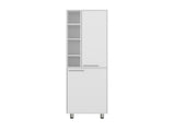 Kitchen Pantry 80.30" H 2 Doors, 9 Shelves, 4 Legs, White - Kitchen B097P395877