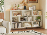 55" x 9.5" x 42" Bookcase w/ 5 Metal Legs 2 Anti-tip Devices Display Cabinet Rack 57278889