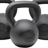 30LBS Solid Cast Iron Kettlebells Ideal for Strength Training, Building Muscles 42078031