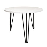 27.56'' Round Nesting Coffee Table Set of 2, Circular Nesting End Table Set, Round Marble Tabletop, 32508721