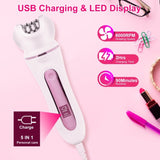 5 In 1 Electric Body Epilator Rechargeable Women's Grooming Kit Epilator Shaver Facial Brush Callus 48775314
