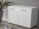 Two door Side Table-White W28203337