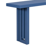 U_STYLE Uniquely Designed Oak Veneer Console Table with Distinctive Side Shapes, Suitable for N711P170550V