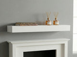 60'' Paulownia Fireplace Mantel Solid Wood Wall-Mounted & Floating Shelf for Home Decor W2640P454232