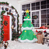 ZNTS 6.9 FT Lighted Christmas Inflatable Decoration, Inflatable Christmas Tree, Blow Up Yard Decorations 56140561