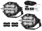 5" 212W LED Work Light Bar Spot Pods Driving Fog Lights White Amber DRL RGB 36095092