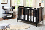 Brees Island 3-in-1 Convertible Crib Black/Brownstone B022P204860