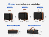 luggage set, hardside luggage set, 5 piece luggage set, PP hard shell luggage, spinner suitcases, 07866127