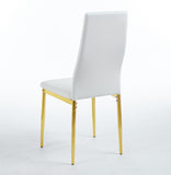 chair set of 4,GOLDEN COLOR LEG,WHITE SEAT W234P241305