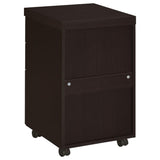 ZNTS Cappuccino 3-Drawer Mobile File Cabinet B062P153727