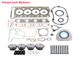 Pistons Head Gaskets Kit 23mm Fits for Audi A4 Q5 VW EOS CC GTI Jetta GLI 2.0 TFSI 06H198401A 96937346