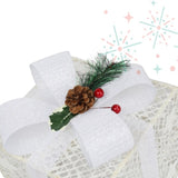 3pcs Square ABS Plastic Rack Garden Festive Decoration LED60 Light Warm White Light Cotton Thread 21852728