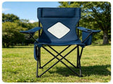 Folding Camping Chair, Heavy-Duty Metal Frame Portable Outdoor Chair with Cup Holder, Insulated 54922150