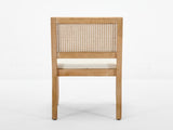 Farmhouse Rattan Dining Chairs Set of 2, Mid Century Modern Kitchen & Dining Room Chairs, Cane W1143P483566