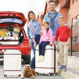 Hardshell Luggage Sets 4 Pieces 20"24"28" Luggages and Cosmetic Case Spinner Suitcase with TSA N732P170218K