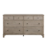 Gray Oak Finish Classic Transitional Bedroom Furniture 1pc Dresser of 8 Drawers Wooden Furniture B011P210428
