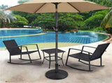 Patio Market Umbrella Base with Water-Resistant Coating, Black 65160914
