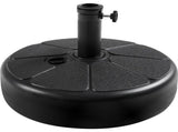 22L Water/ Sand Filled Outdoor Umbrella Base for Patio Lawn Garden, Black 48099074