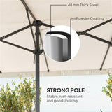 Outdoor Umbrella-Blue White 21885858