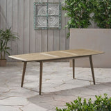Outdoor Acacia Wood Expandable Dining Table, Gray 65428.00GRY