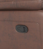 Genuine Leather Non-Power Reclining Sofa with Drop Down Table,Stainless Steel Cupholders and W1896115276
