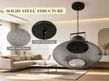 Black Industrial Pendant Light Fixtures with Adjustable Hanging Chain for Kitchen, Entryway, Bar 91734444