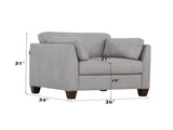 Matias Dusty White Leather Chair B2726P496927