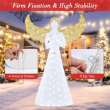5ft Pre-Lit Christmas Angel Decor, 150 LED Lights , IP44 Weatherproof Xmas Decoration 84531694