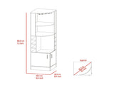 Dark Walnut 8-Bottle 2-Shelf Bar Cabinet B062P202120
