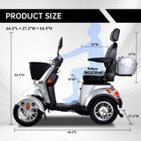 ZNTS XL3D4L Electric Mobility Recreational Travel Scooter for Adults,Mobility Scooters for Seniors, 4 W2153P192649