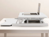 32 Inch Desk Converter, Height Adjustable Sit to Stand Riser, Dual Monitor and Laptop Workstation W2641P251901