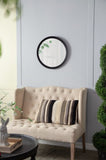 D20x1.5"Transitional Decor Style Mango Wood Wall Mirror Wall Decor with Frame of Solid Mango Wood W2078130546