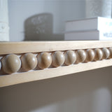 Natural Console Table, 59in Entryway Table, Curved Waterfall-style Table,Console table with W2729P263652