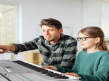 GEP-110 61 Key Lighting Keyboard with Piano Stand, Piano Bench, Built In 27709618