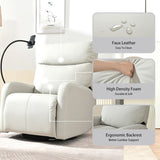 Rocking Chair,360&deg Swivel Nursery Rocking Chair,Glider Chair,Modern Small Rocking Swivel W1028P185203