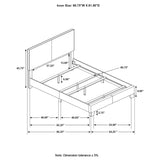 Brown Queen Panel Bed B062P153564