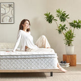 Twin Size Mattress,12 Inch Hybrid Twin Mattress in a Box with Memory Foam and Pocket Spring for W3682P338216