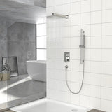 Shower System with Adjustable Slide Bar,10 Inch Wall Mounted Square Shower System with Rough-in W124382454